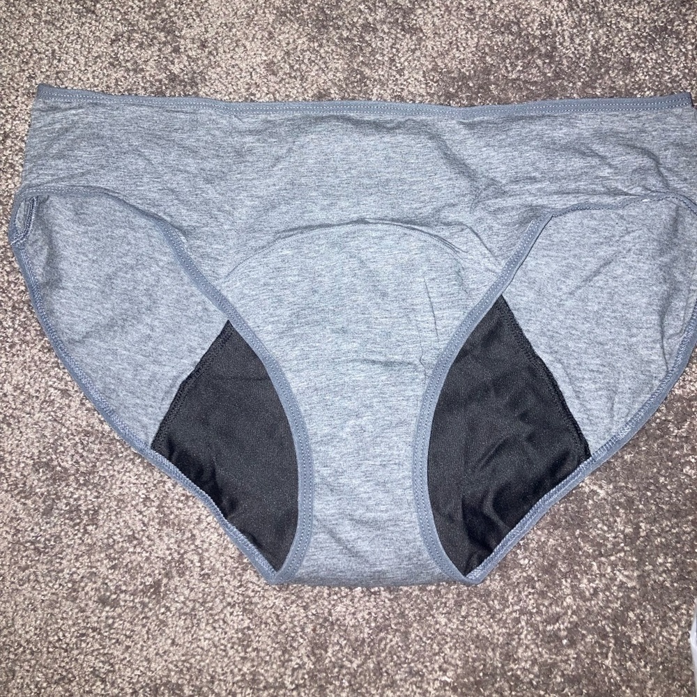 Period Panty Brief; Heather Gray - New; Multiple Sizes/Other colors available!